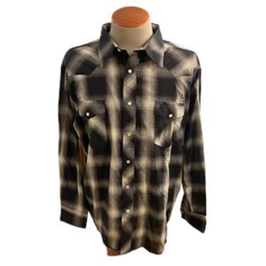 Wrangler Western Men’s Shirt Pearl Snap Buttons Size XXL